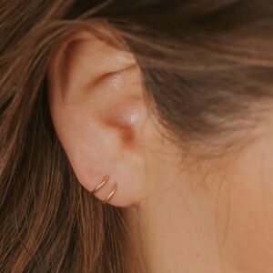 Tiny twists sterling silver